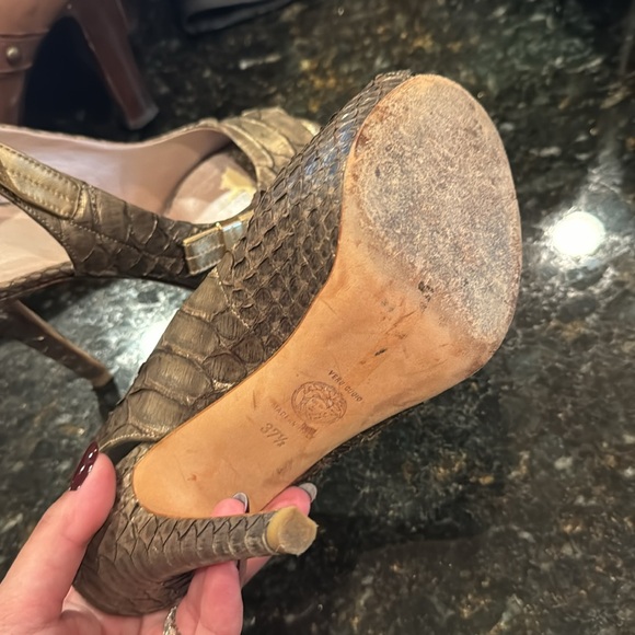 Versace Python Snake Skin Heels - Picture 6 of 6